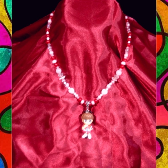 The Crystal Tortoise handmade Jewelry - Anime Girl Natural necklace Natural Pink ruby The Crystal Tortoise handmade Jewelry - Anime Girl Natural necklace Natural Pink ruby